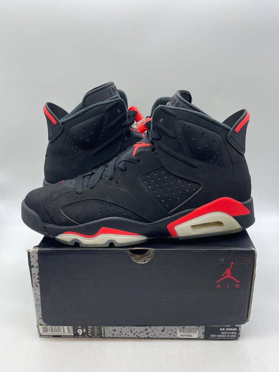 Jordan 6 Retro Black Infrared (2019) 9.5 (Moderately Worn Pre-Owned)JordanBlack/Infrared - Image 1