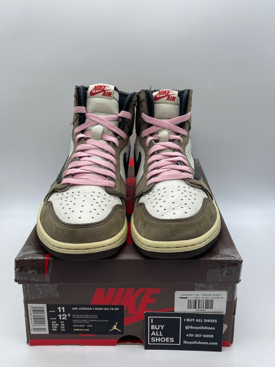 Jordan 1 Retro High OG SP Travis Scott Mocha 11 (Moderately Worn Pre-Owned) - Image 2