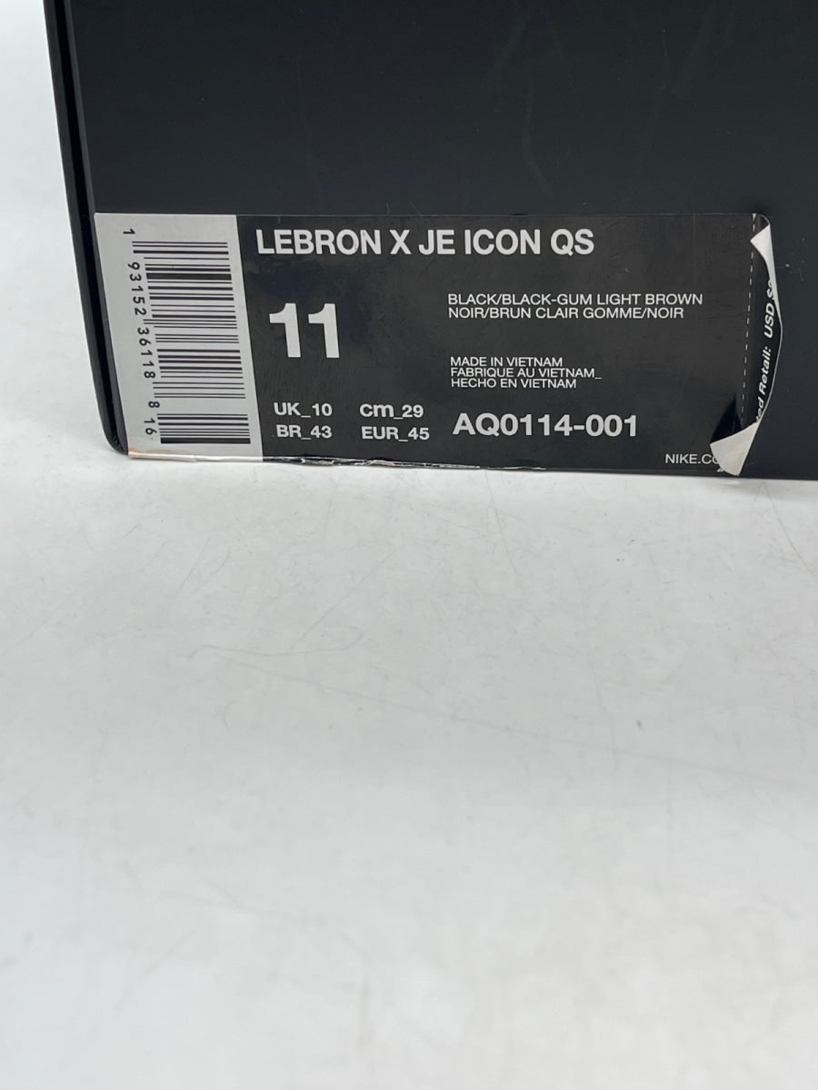 Nike LeBron Icon John Elliott Black 11 (Moderately Worn Pre-Owned)NikeBlack/Black-Gum Light Brown - Image 9