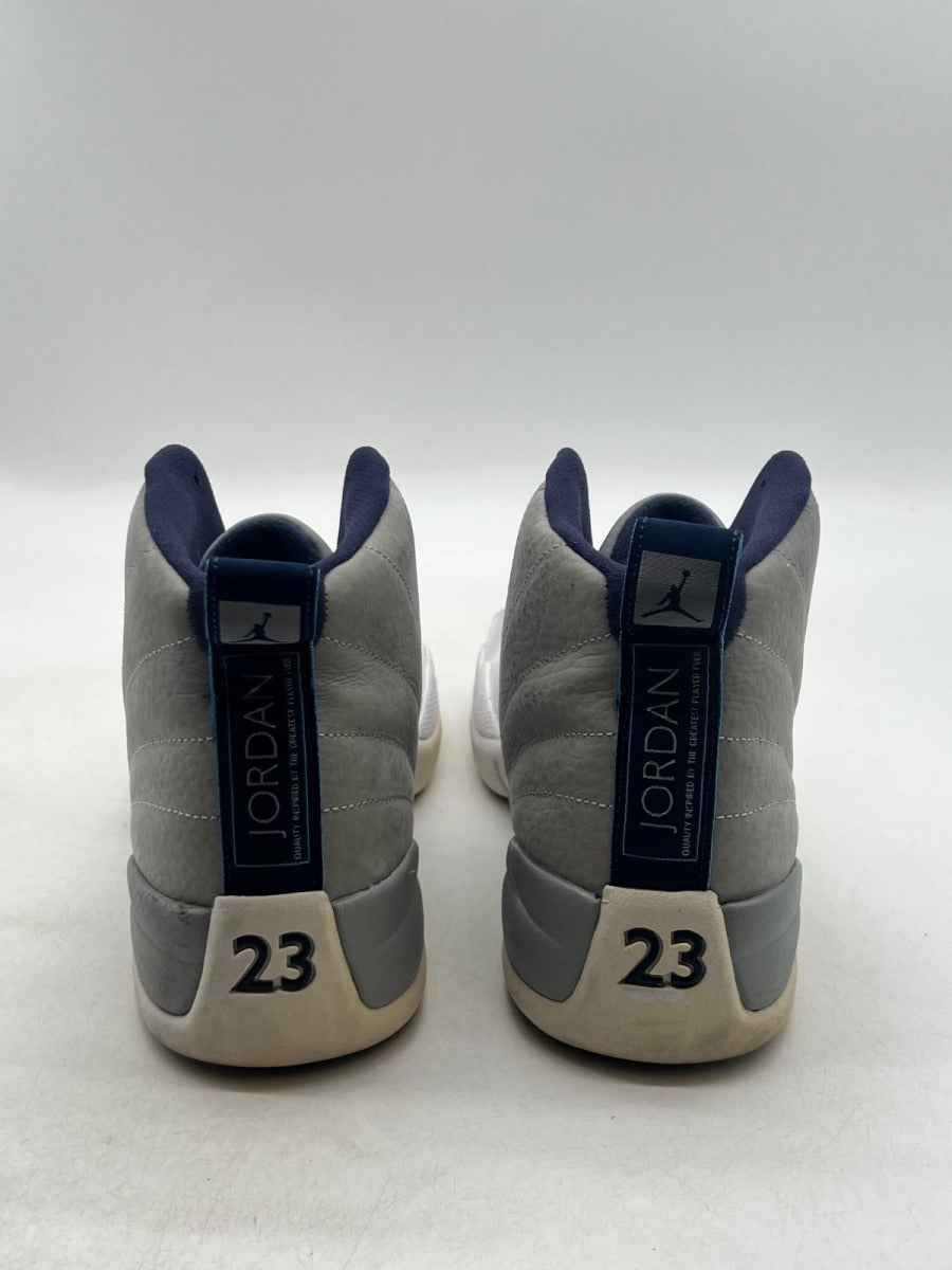 Jordan 12 Retro Grey University Blue 12 (Heavily Worn Pre-Owned)JordanGrey/University Blue-White - Image 4