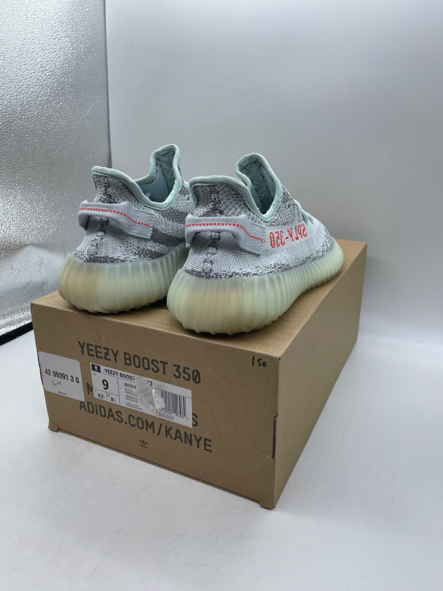 adidas Yeezy Boost 350 V2 Blue Tint 9 (Moderately Worn Pre-Owned) - Image 5