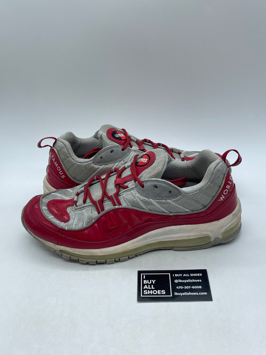 Nike Air Max 98 Supreme Varsity Red 11.5 (Heavily Worn Pre-Owned) - Image 1