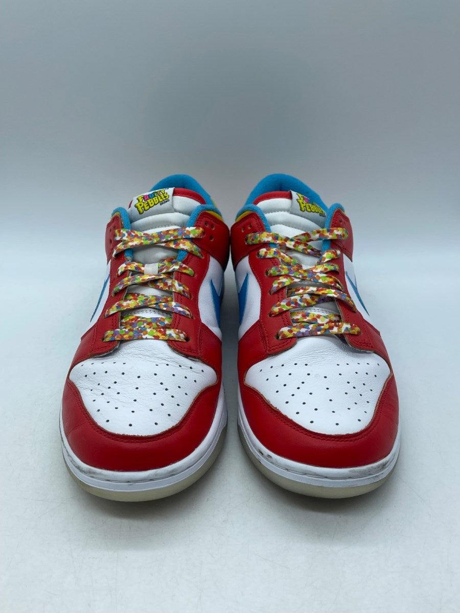 Nike Dunk Low QS LeBron James Fruity Pebbles 11.5 (Moderately Worn Pre-Owned)NikeHabanero Red/Laser Blue/White - Image 2
