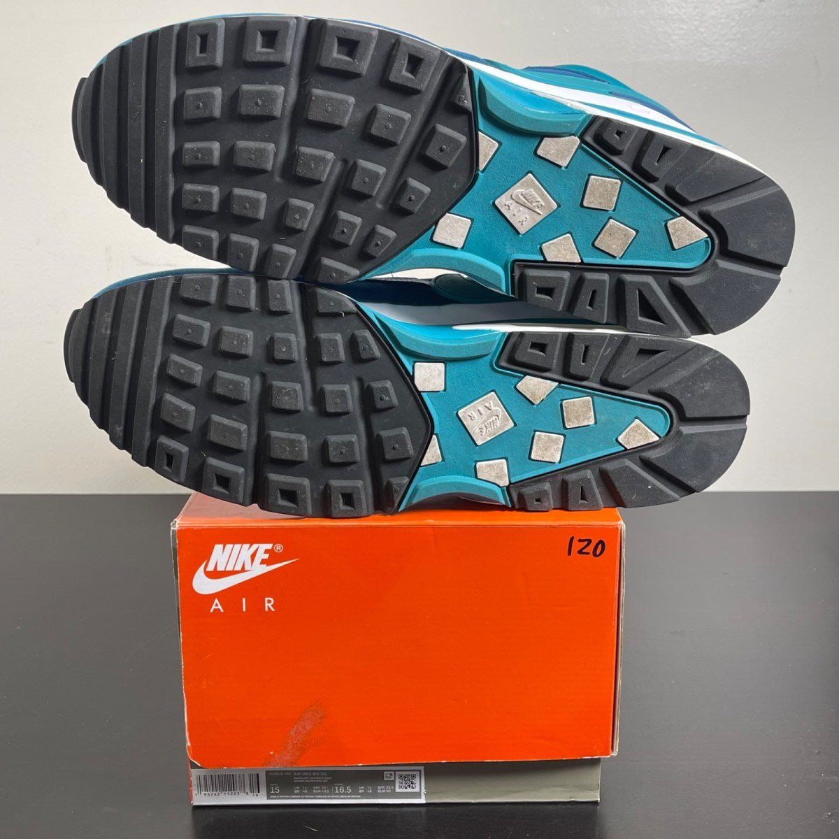 Nike Air Max BW OG Marina 15 (Moderately Worn Pre-Owned)NikeMarina/White/Black/Grey Jade - Image 5
