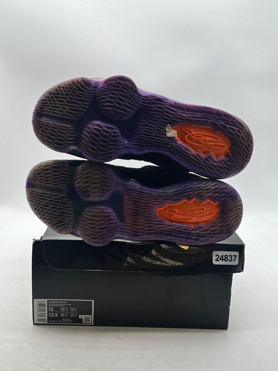 Nike LeBron 17 Monstars 11 (Lightly Worn Pre-Owned)NikeNavy Heather/Multi-Color-Black - Image 8