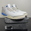 Jordan 3 Retro Lucky Shorts 13 (Moderately Worn Pre-Owned)JordanSummit White/Hydrogen Blue-Legend Blue-Photon Dust-Pure Platinum-Sail - Image 1