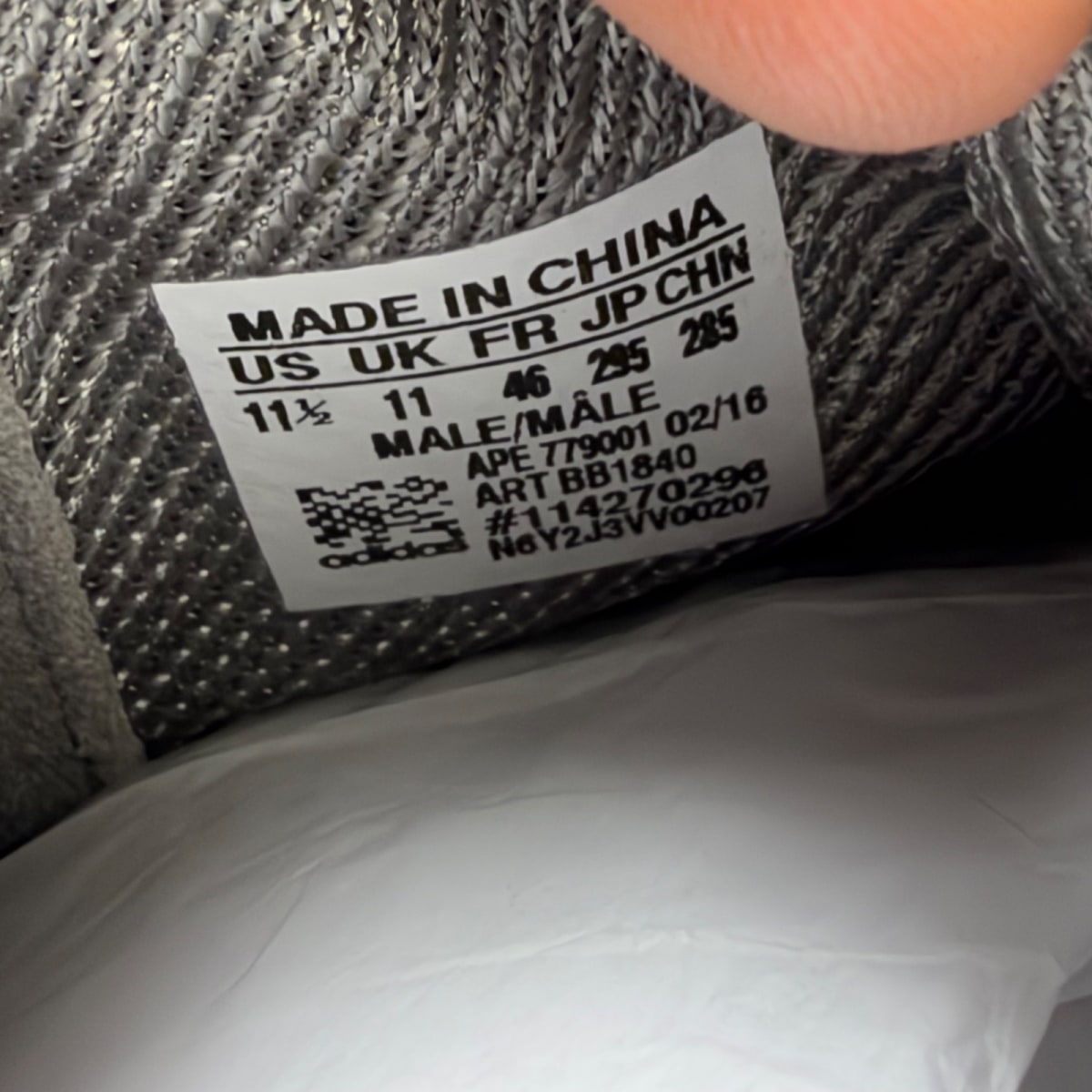 adidas Yeezy Boost 750 Light Grey Glow In the Dark (Size 11.5) - Image 7