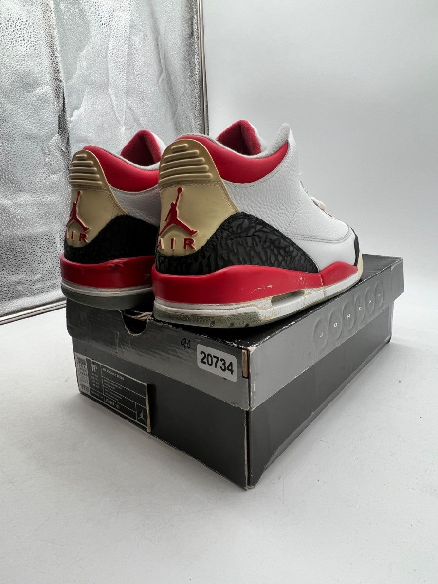 Jordan 3 Retro Fire Red (2007) 11.5 (Heavily Worn Pre-Owned) - Image 3