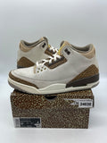 Jordan 3 Retro Palomino 9.5 (Moderately Worn Pre-Owned)JordanLight Orewood Brown/Metallic Gold/Light British Tan/Palomino - Image 1