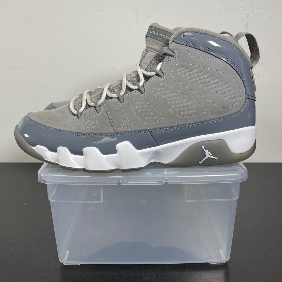 Jordan 9 Retro Cool Grey (2025) 10.5 (Moderately Worn Pre-Owned)JordanMedium Grey/White-Cool Grey - Image 3