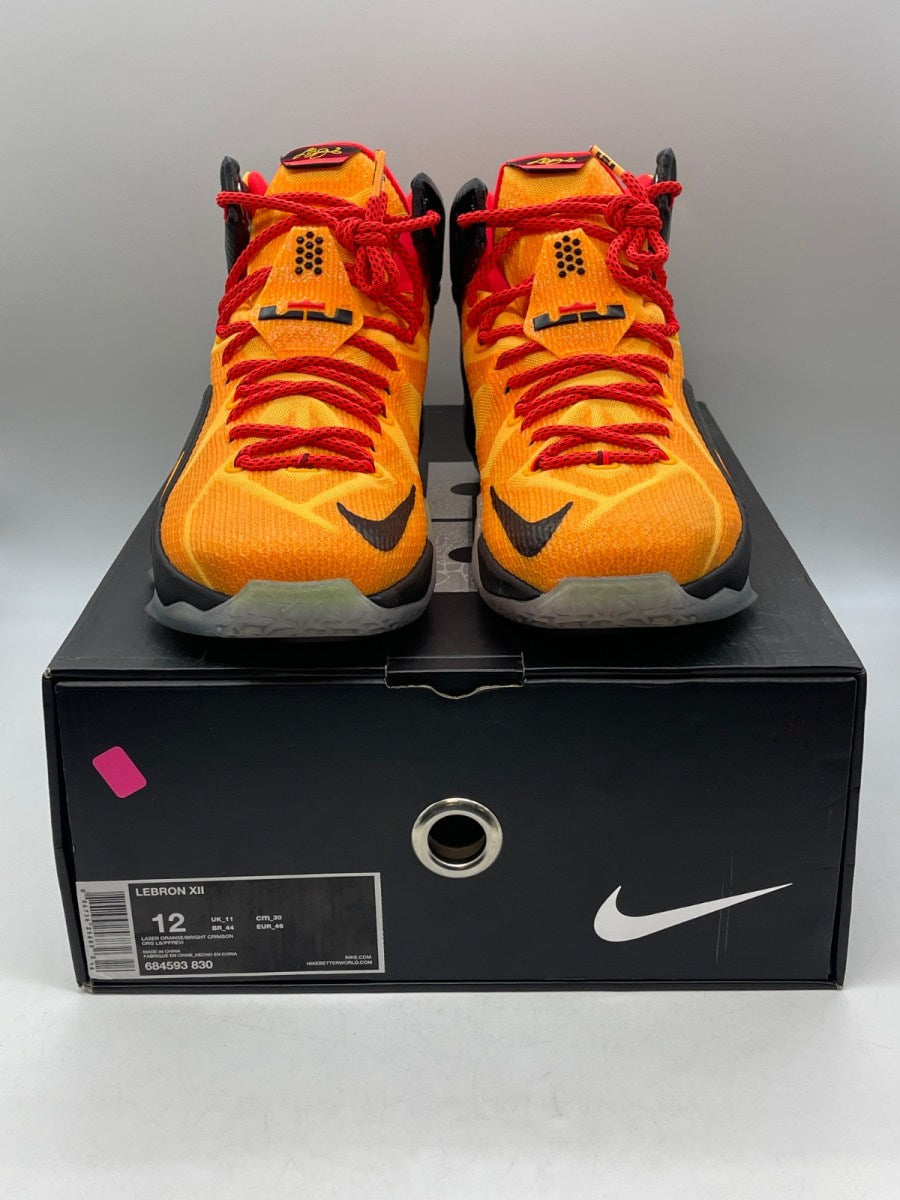 Nike LeBron 12 Witness 12 (Moderately Worn Pre-Owned)NikeLaser Orange/Green Glow-Black - Image 2