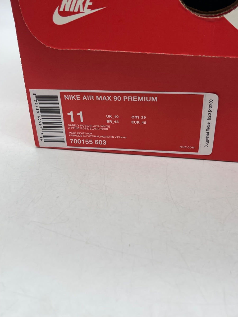 Nike Air Max 90 Premium Barely Rose 11 (Moderately Worn Pre-Owned)NikeBarely Rose/Black-White - Image 9
