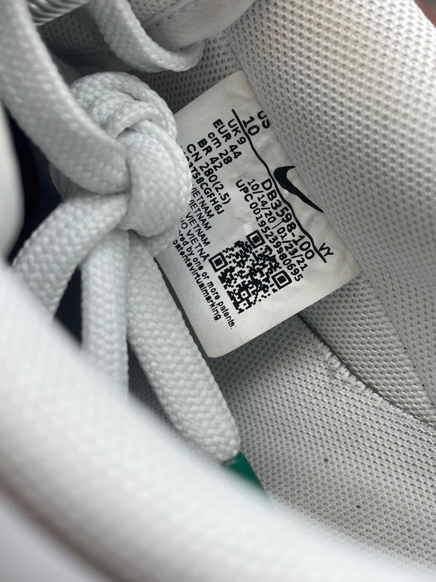 Nike Air Force 1 Flyleather Mayumi Yamase White 10 (Moderately Worn Pre-Owned)NikeWhite/White-White - Image 8