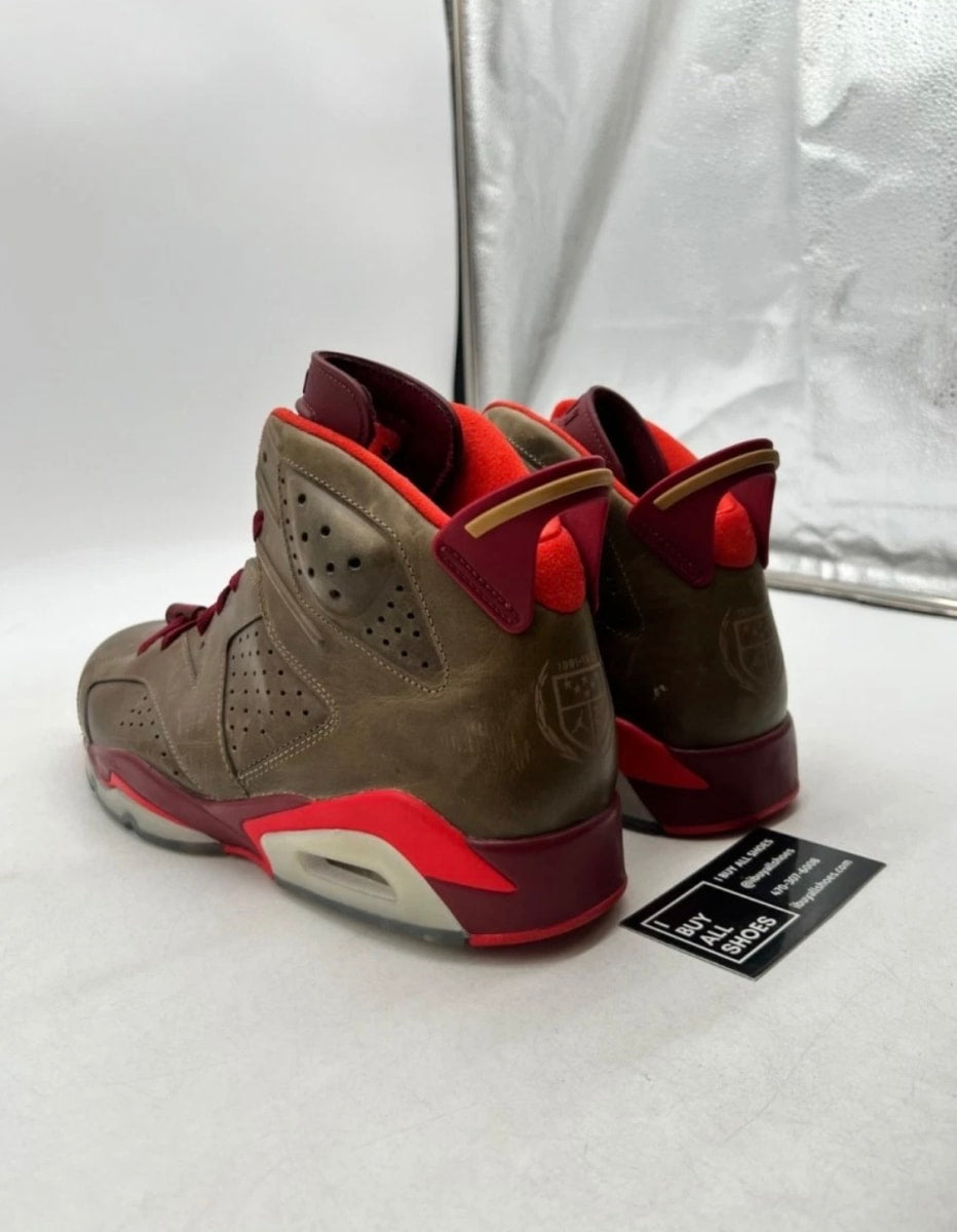 Jordan 6 Retro Cigar 11.5 (Lightly Worn Pre-Owned)JordanRaw Umber/Team Red-Metallic Gold-Challenge Red - Image 4