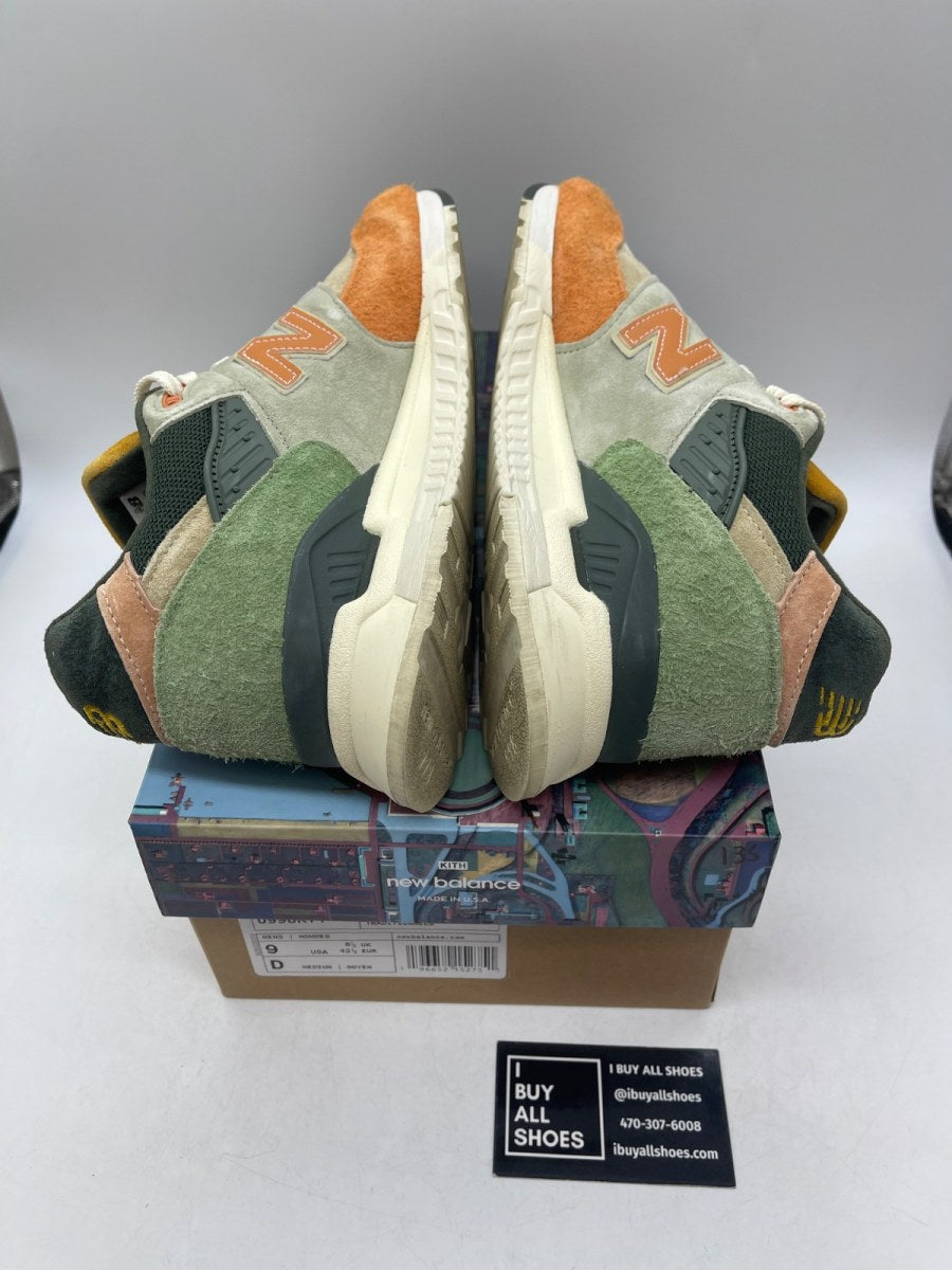 New Balance 998 Ronnie Fieg & Frank Lloyd Wright Foundation Broadacre City Aloe Wash 9 (Moderately Worn Pre-Owned) - Image 6