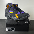 Nike Air Flight Huarache Lakers Away 9 (Lightly Worn Pre-Owned)NikeBlack/Varsity Purple/Del Sol - Image 1