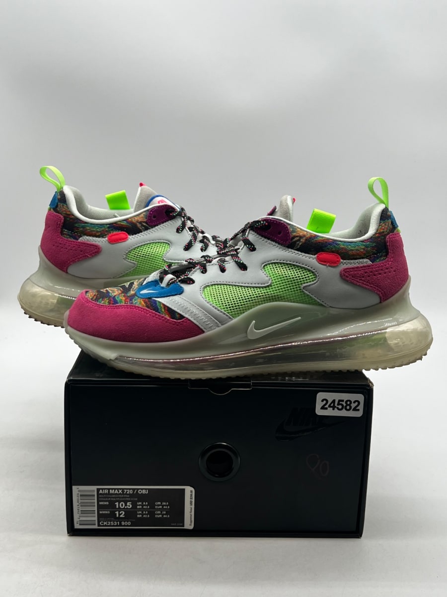 Nike Air Max 720 OBJ Odell Beckham Jr Young King of The Drip 10.5 (Lightly Worn Pre-Owned)NikeMulti-Color/Hyper Pink-Lime Blast - Image 1