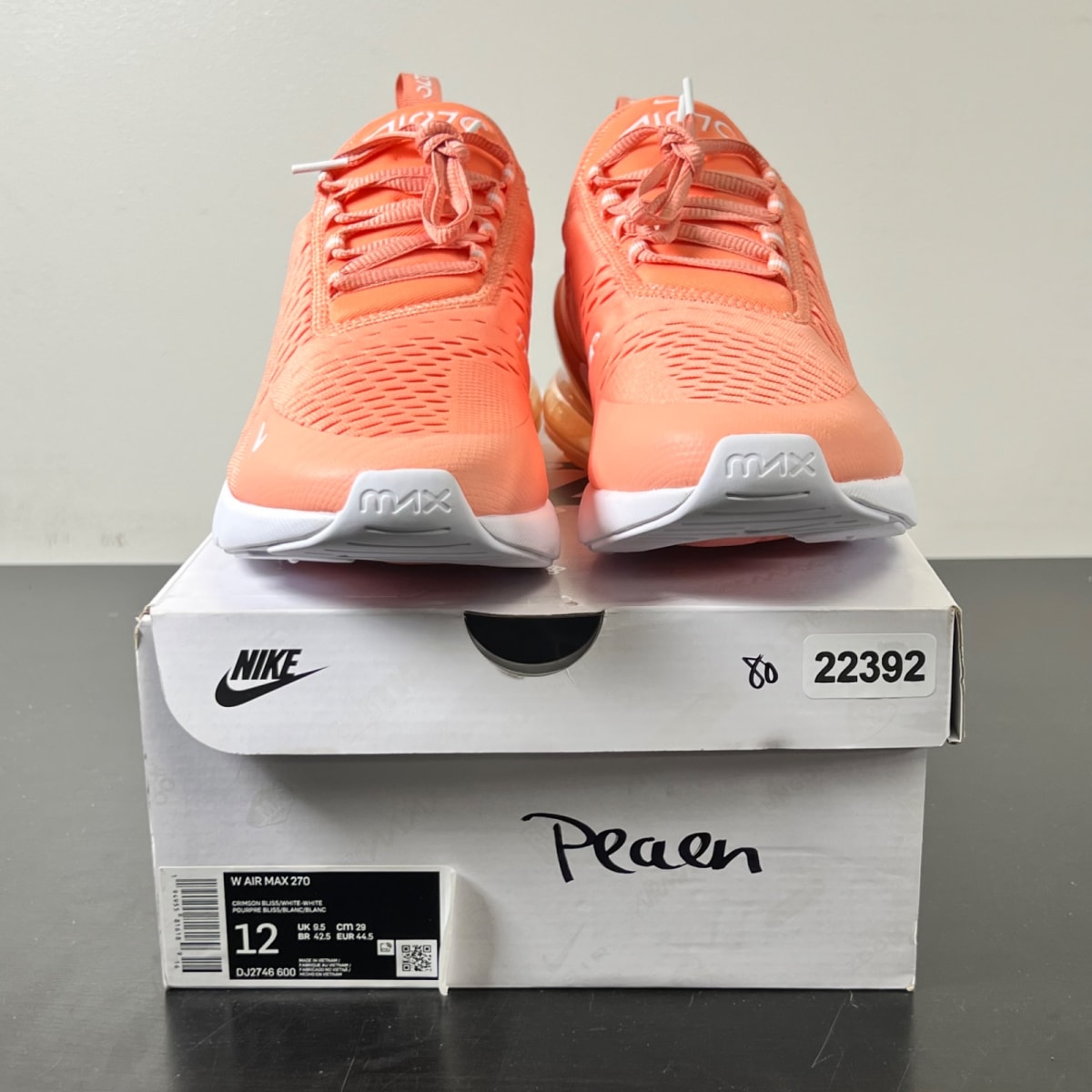 Nike Air Max 270 Crimson Bliss (Women's) (Size 12W) - Image 2