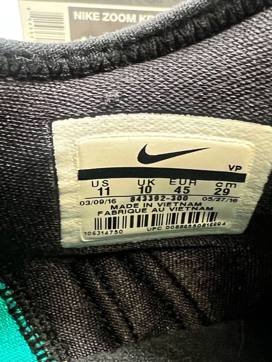 Nike KD 9 Birds of Paradise 11 (Lightly Worn Pre-Owned)NikeBlack/Clear Jade - Image 9