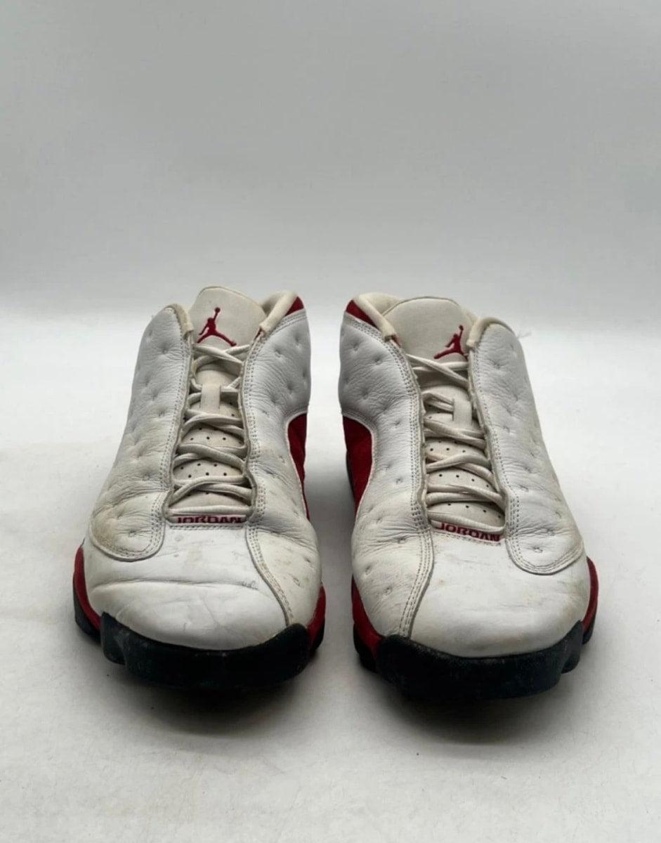 Jordan 13 Retro Low Cherry (2005) 13 (Heavily Worn Pre-Owned)JordanWhite/Metallic Silver-Varsity Red-Black - Image 2