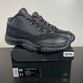Jordan 11 Retro Low IE Referee (2015) 10 (Moderately Worn Pre-Owned)JordanBlack/True Red - Image 1