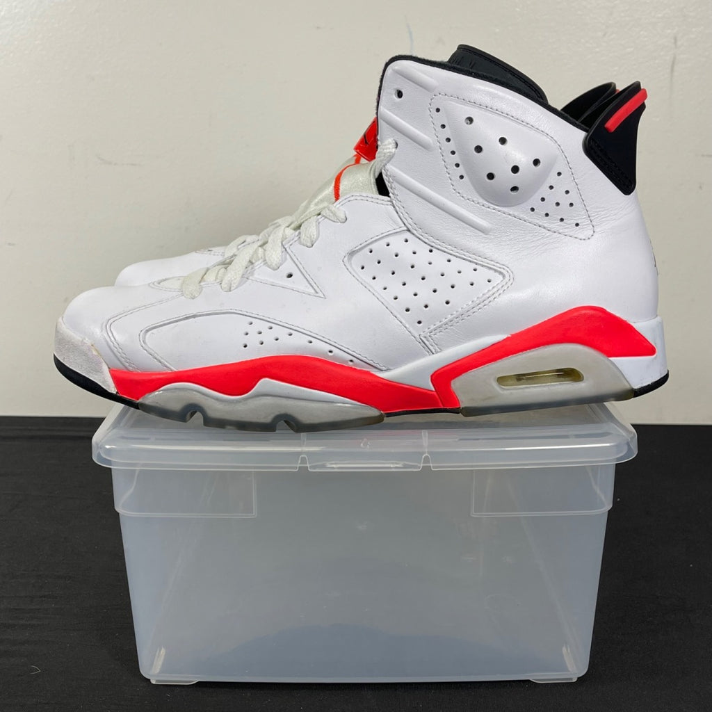 Jordan 6 Retro Infrared White (2014) 10.5 (Moderately Worn Pre-Owned)JordanWhite/Infrared - Image 3
