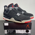 Jordan 4 Retro Bred (2019) 13 (Moderately Worn Pre-Owned)JordanBlack/Fire Red-Cement Grey-Summit White - Image 1