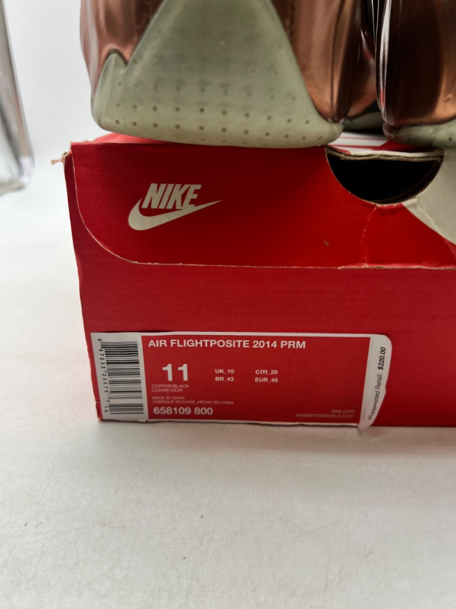 Nike Air Flightposite Copper (2014) 11 (Lightly Worn Pre-Owned)NikeCopper/Black - Image 4