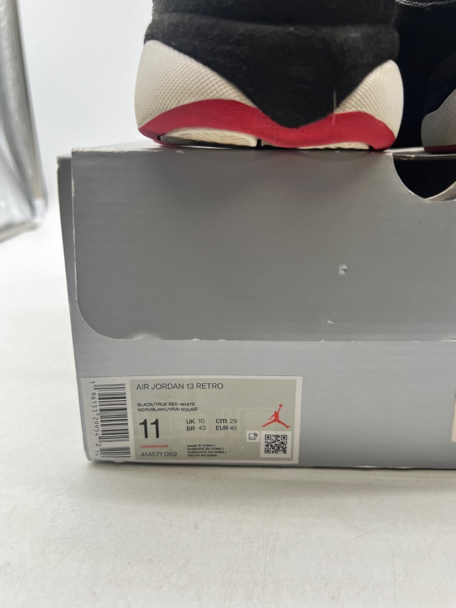 Jordan 13 Retro Playoffs (2023) 11 (Heavily Worn Pre-Owned)JordanBlack/Varsity Red-White-Vibrant Yellow - Image 6