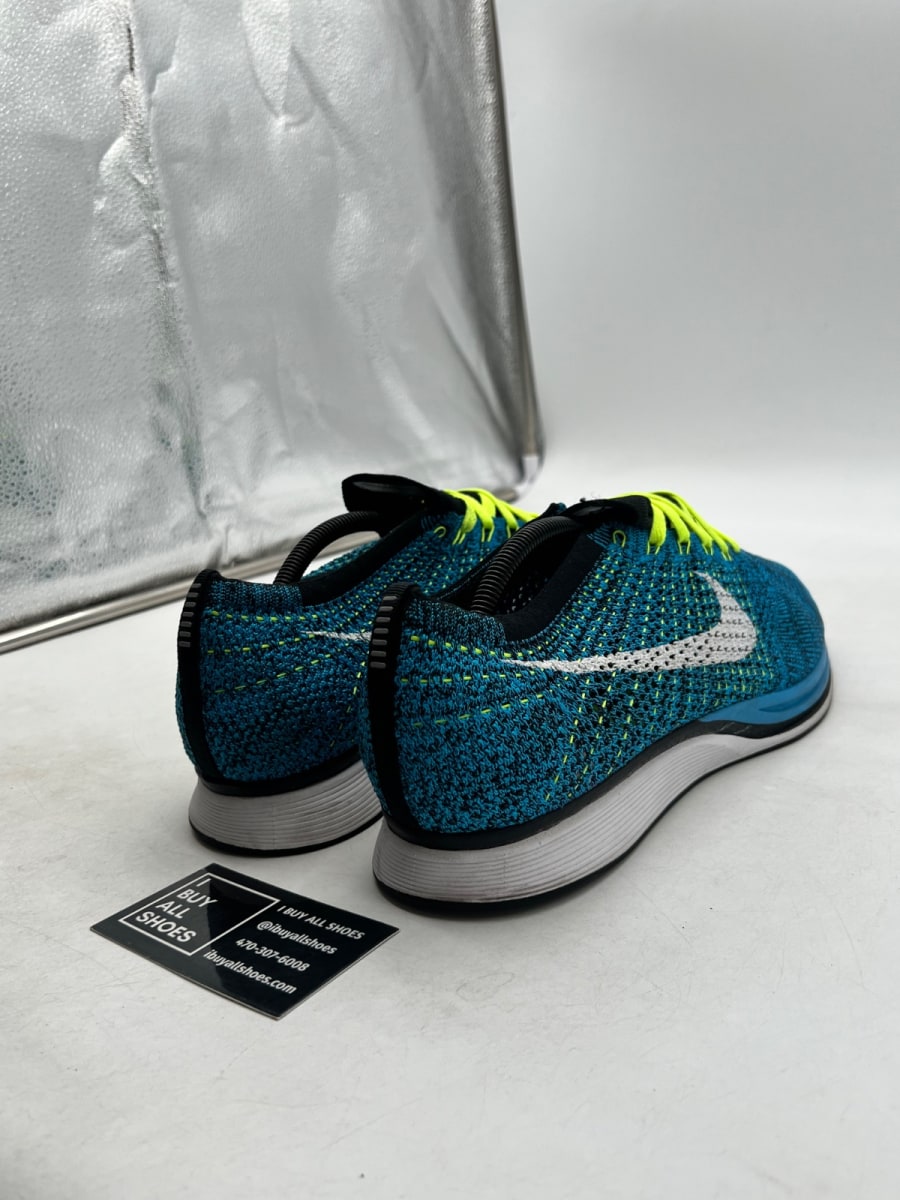 Nike Flyknit Racer Blue Cactus 12 (VNDS Pre-Owned) - Image 5
