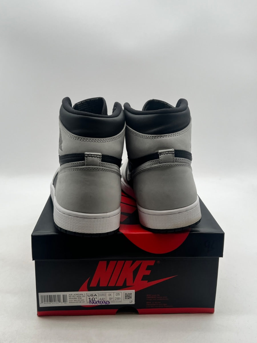 Jordan 1 Retro High Shadow 2.0 10.5 (Lightly Worn Pre-Owned)JordanBlack/White-Light Smoke Grey - Image 3