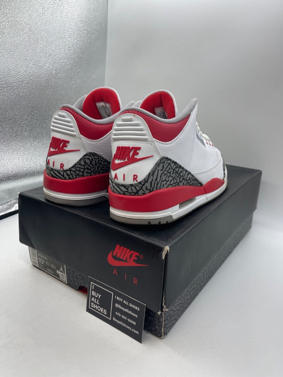 Jordan 3 Retro Fire Red (2022) 10.5 (Heavily Worn Pre-Owned) - Image 5