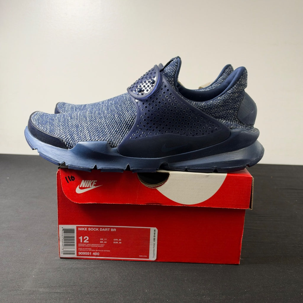 Nike Sock Dart Br Midnight Navy/Midnight Navy (Size 12) - Image 3
