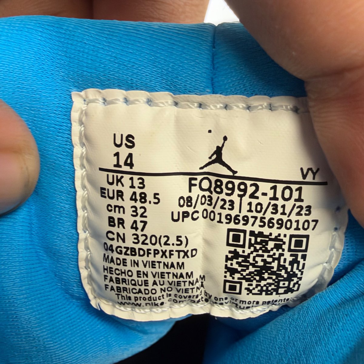 Jordan 9 Retro Powder Blue (2024) (Size 14) - aux