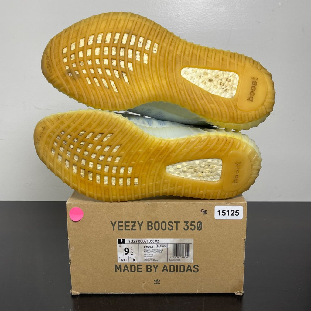adidas Yeezy Boost 350 V2 Mono Ice 9.5 (Moderately Worn Pre-Owned)adidasMono Ice/Mono Ice/Mono Ice - Image 5