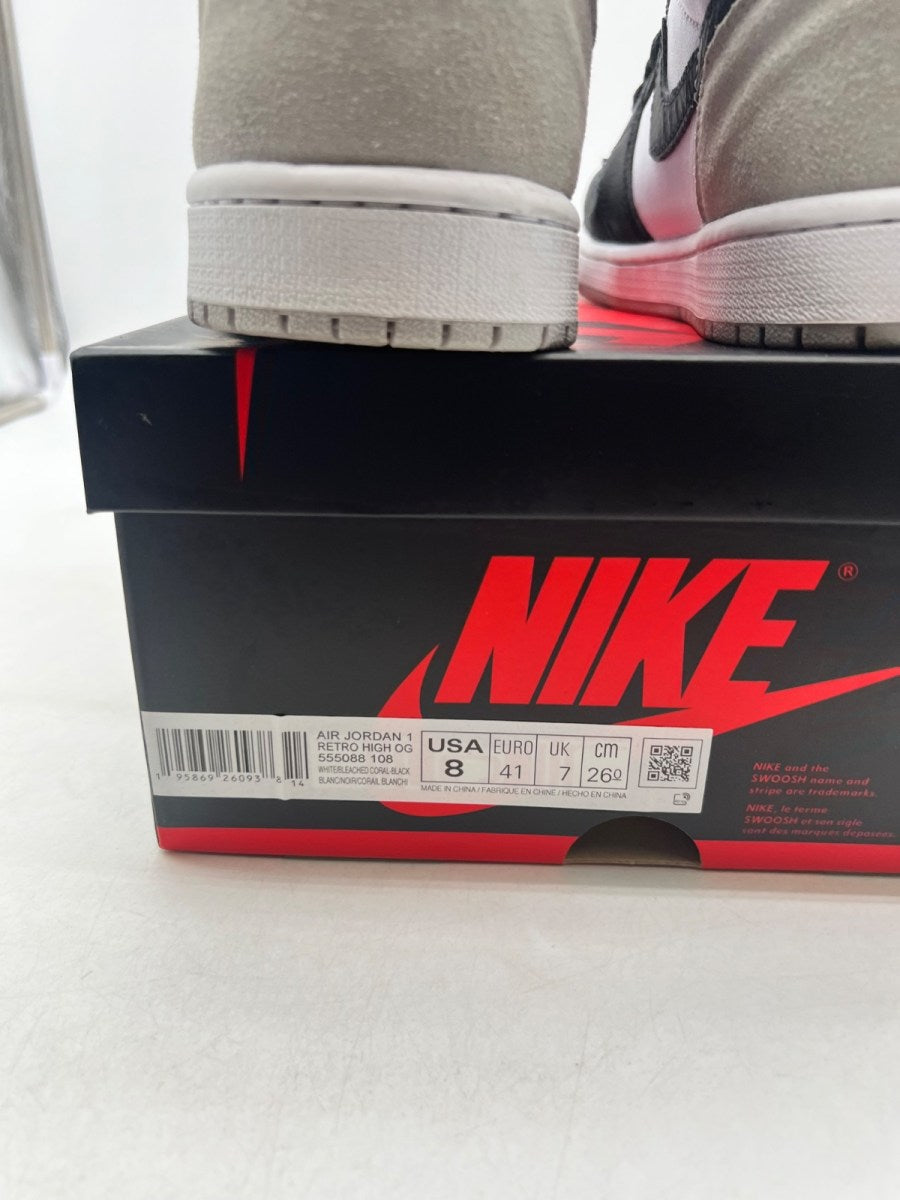 Jordan 1 Retro High OG Bleached Coral 7.5 (Moderately Worn Pre-Owned) - Image 4