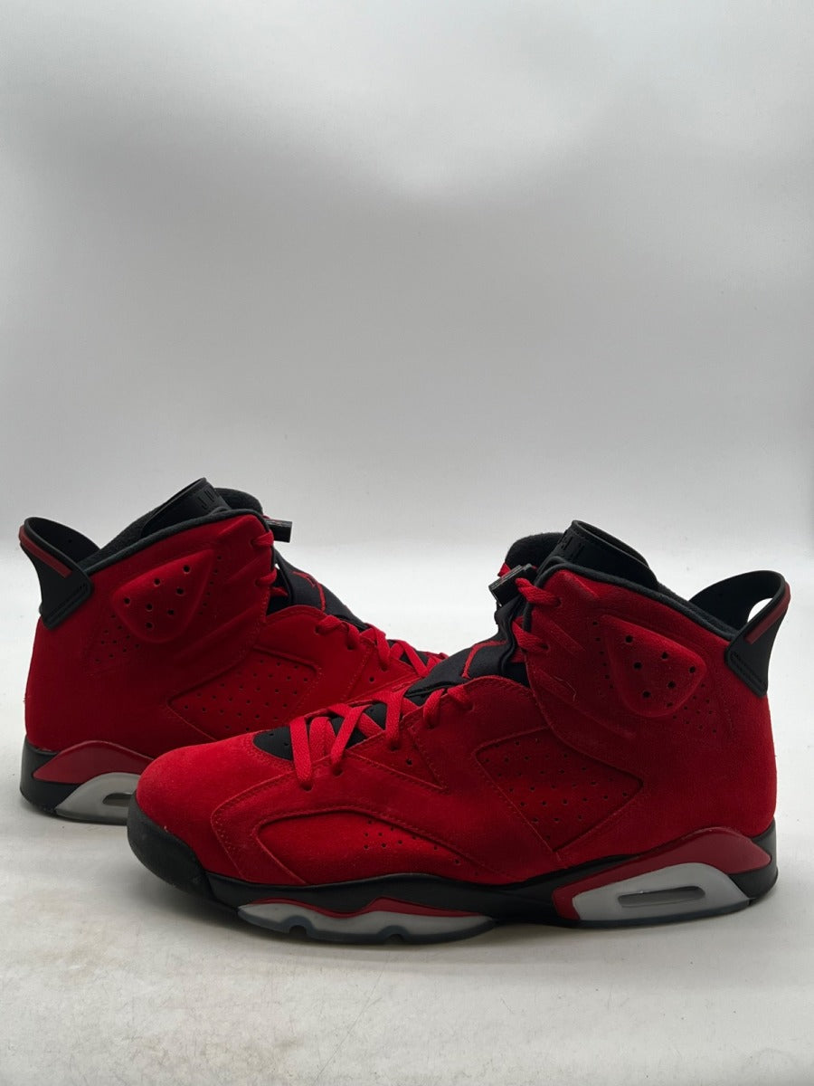 Jordan 6 Retro Toro Bravo 14 (Lightly Worn Pre-Owned)JordanVarsity Red/Black - Image 1