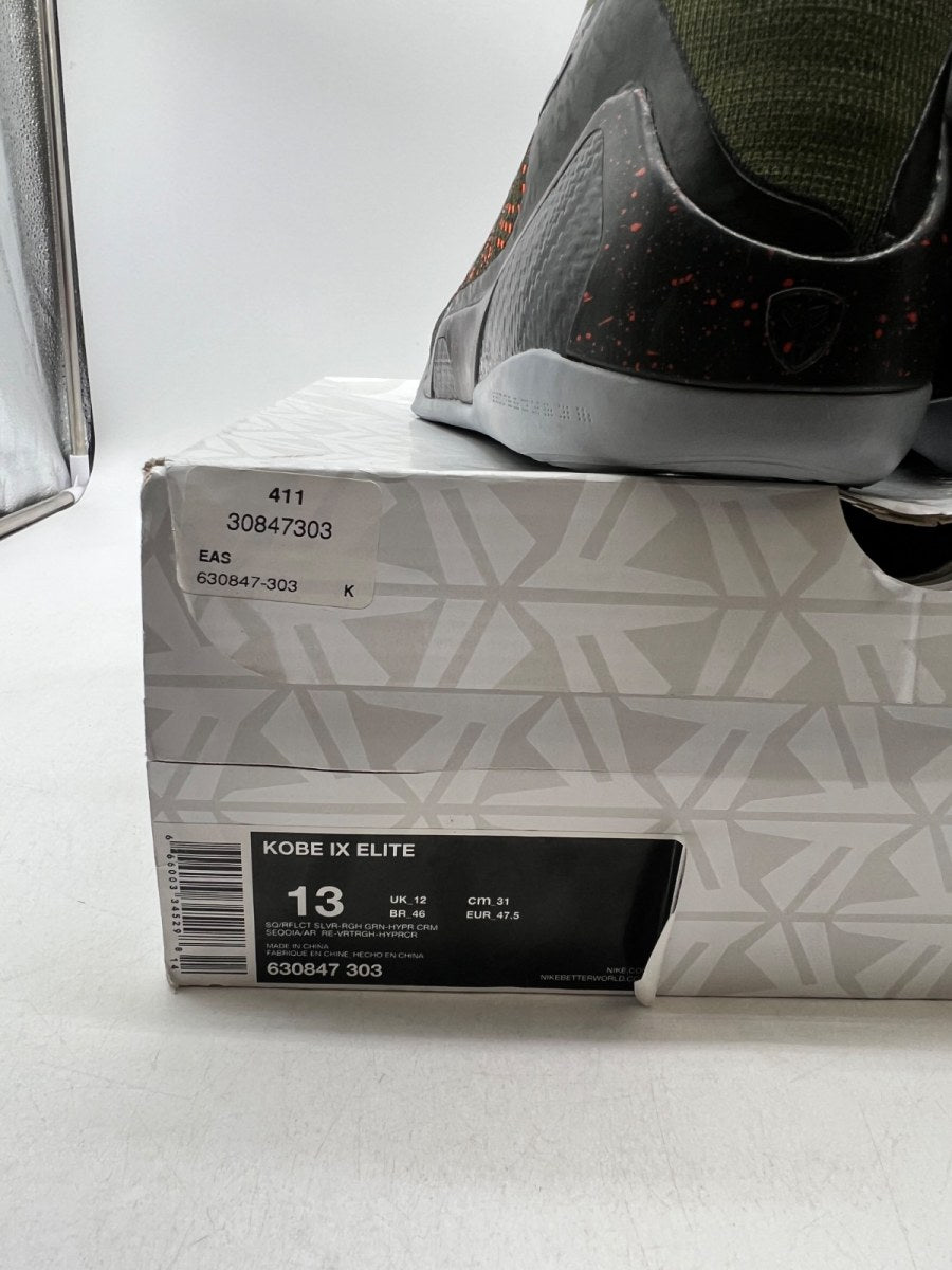 Nike Kobe 9 Elite Sequoia 13 (Lightly Worn Pre-Owned) - Image 3