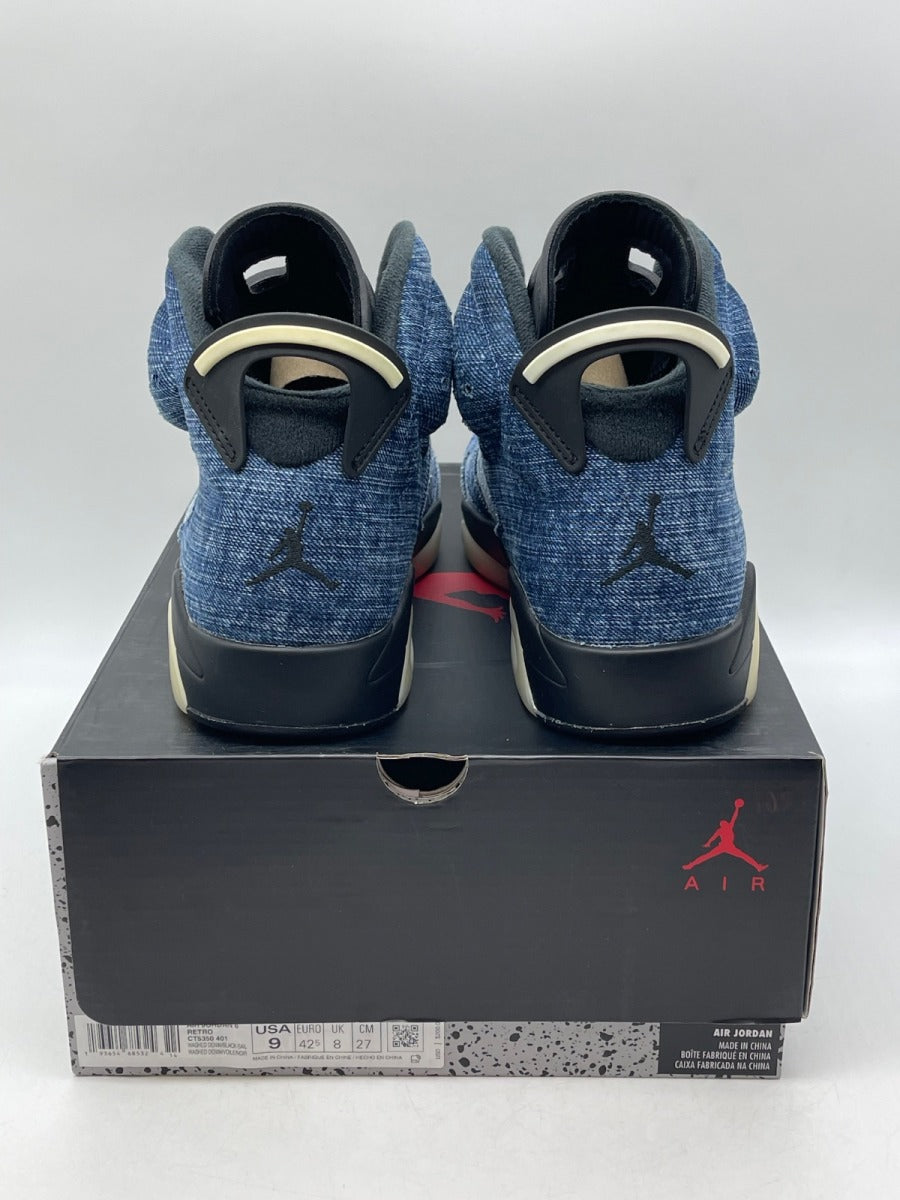 Jordan 6 Retro Washed Denim 9 (Moderately Worn Pre-Owned) - Image 3