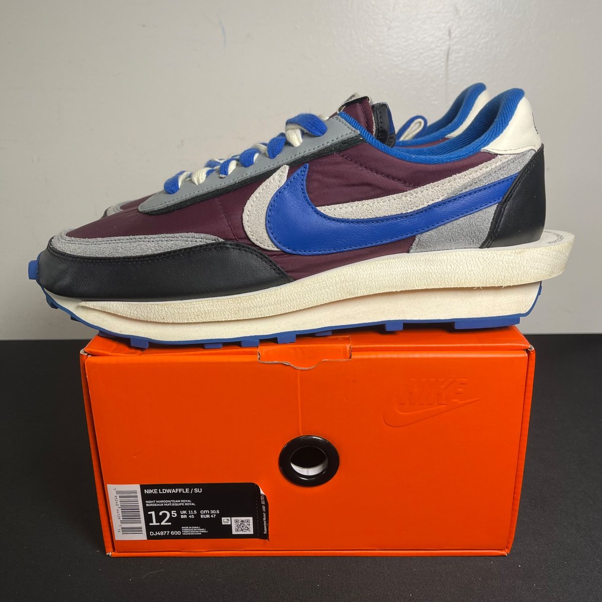 Nike LD Waffle sacai Undercover Night Maroon Team Royal (Size 12.5) - aux