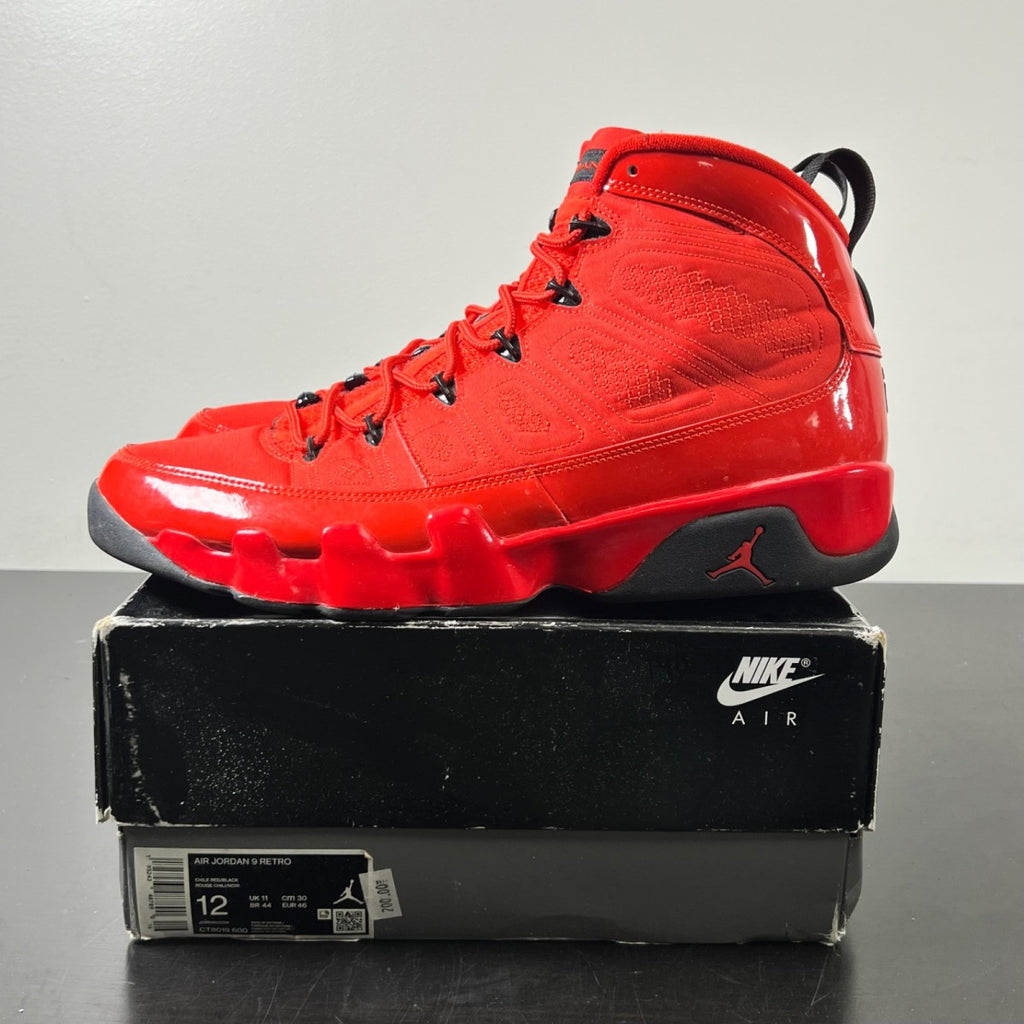 Jordan 9 Retro Chile Red 12 (Lightly Worn Pre-Owned)JordanChile Red/Black - Image 3