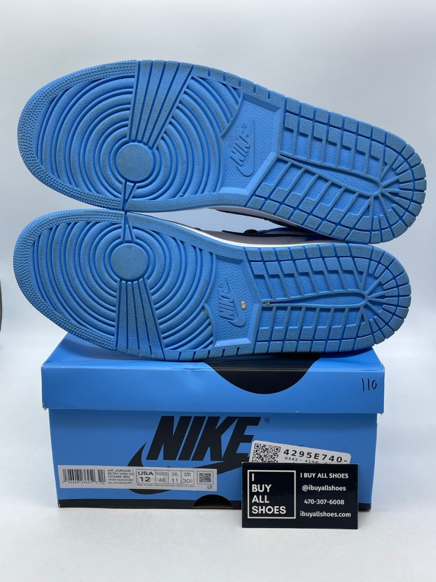 Jordan 1 Retro High OG UNC Toe 12 (Moderately Worn Pre-Owned) - Image 7