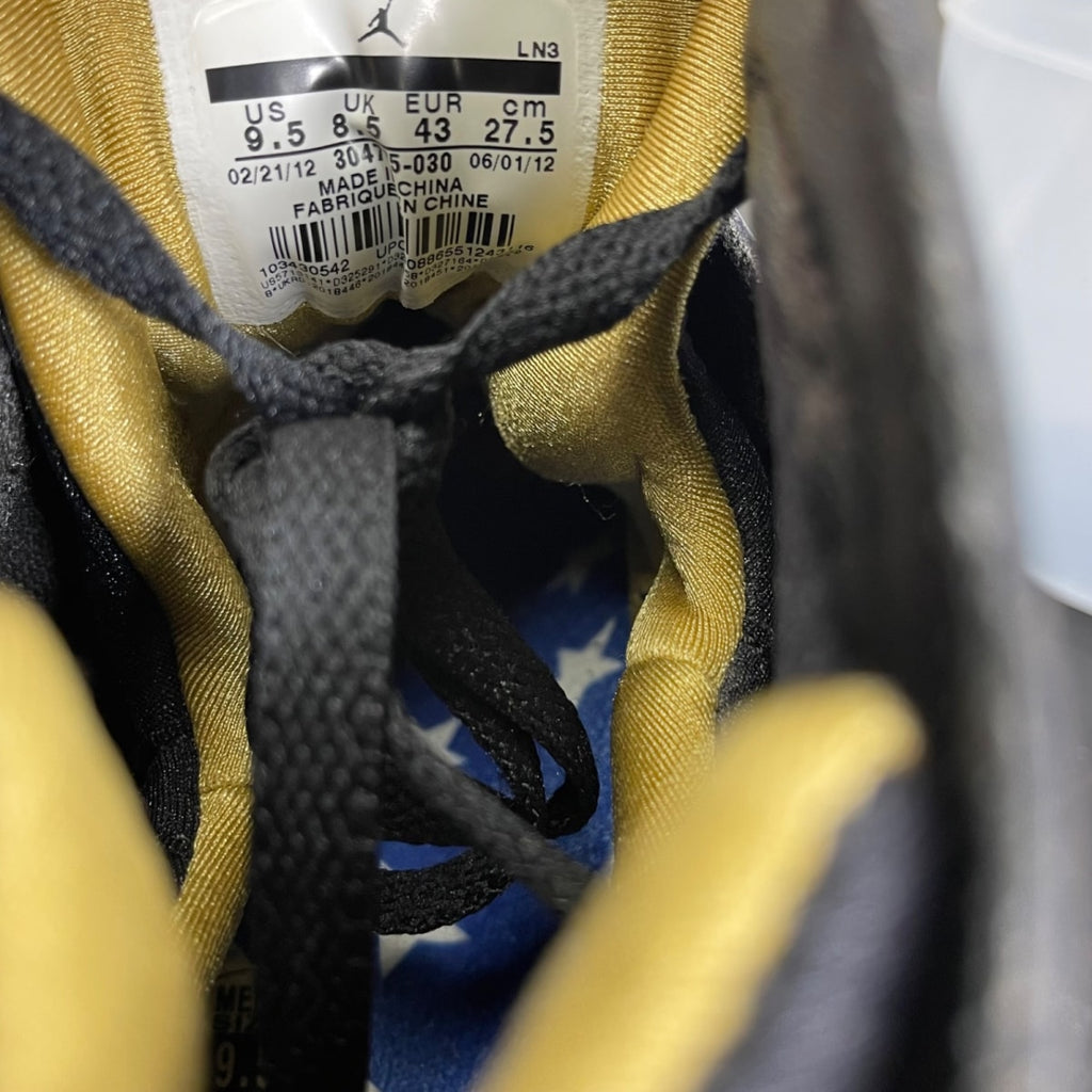 Jordan 7 Retro Golden Moments Pack (7) 9.5 (Moderately Worn Pre-Owned)JordanBlack/Metallic Gold-White - Image 6