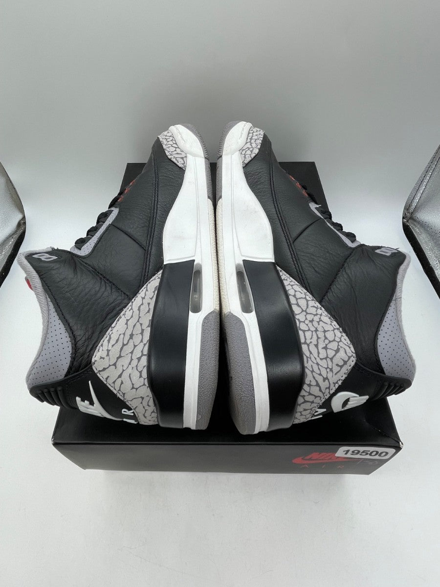 Jordan 3 Retro OG Black Cement (2024) 8 (Moderately Worn Pre-Owned)JordanBlack/Fire Red/Cement Grey/Sail - Image 6