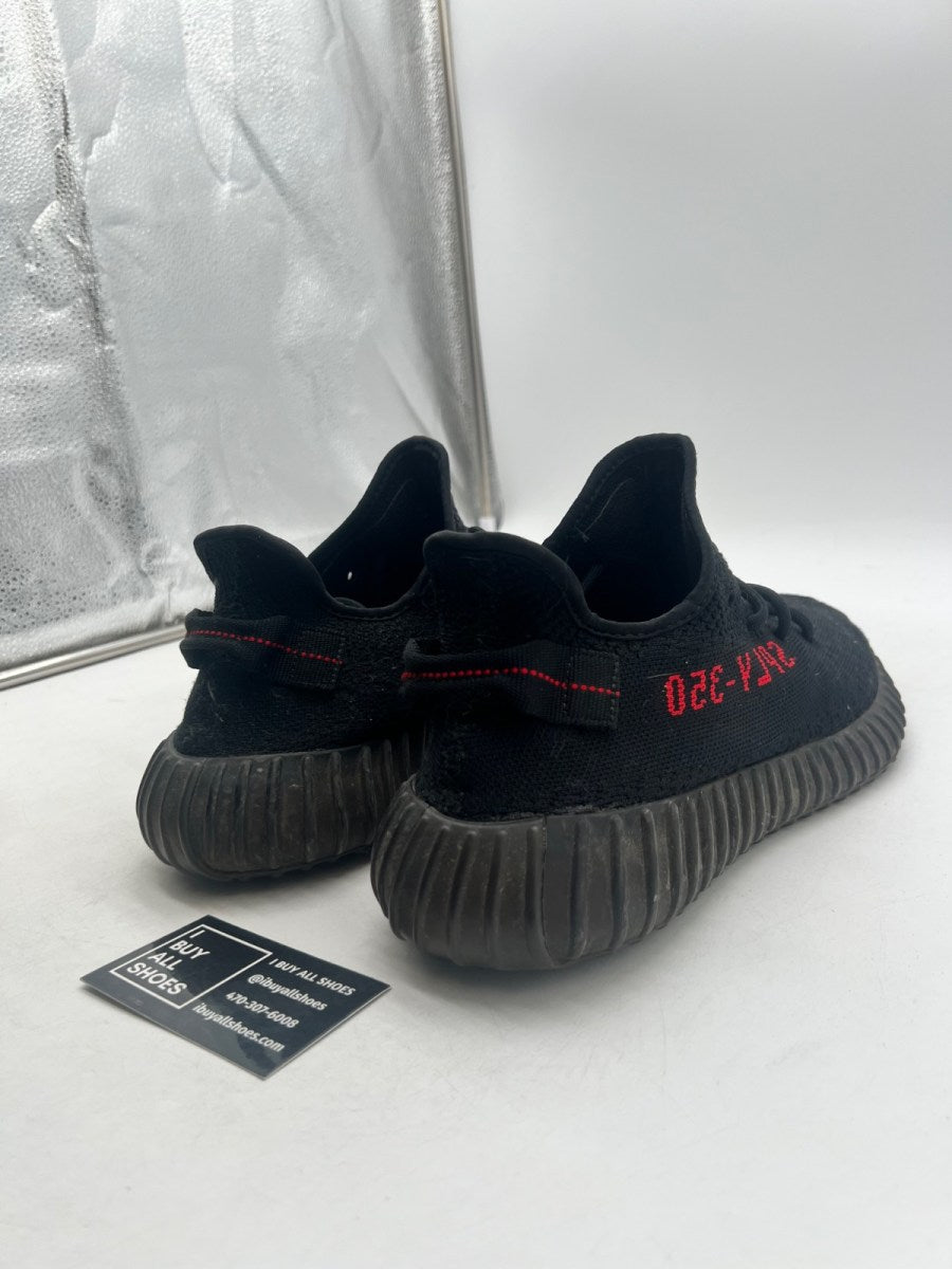 adidas Yeezy Boost 350 V2 Black Red 12 (Moderately Worn Pre-Owned) - Image 5