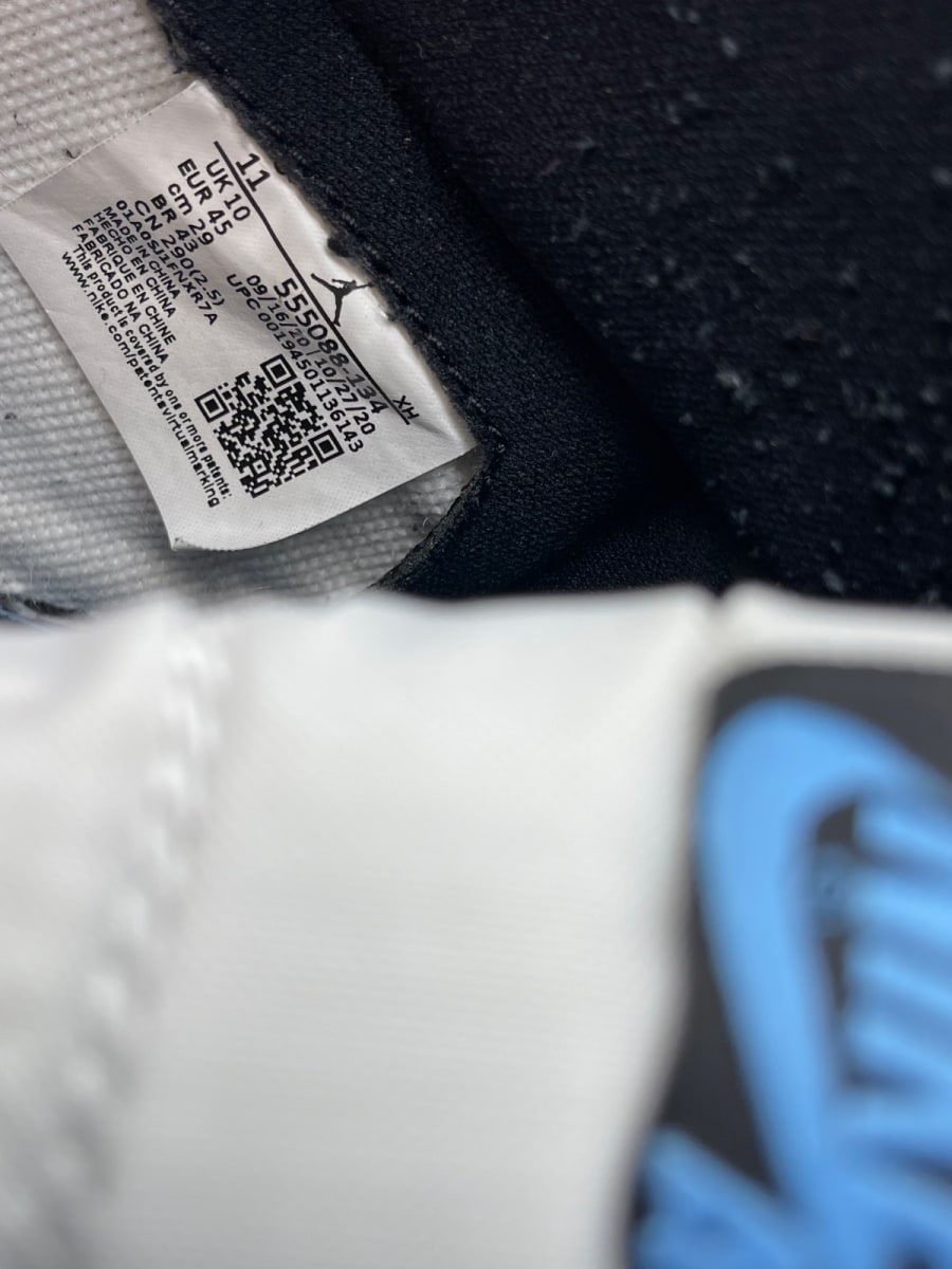 Jordan 1 Retro High OG University Blue 11 (Moderately Worn Pre-Owned)JordanWhite/University Blue-Black - Image 8