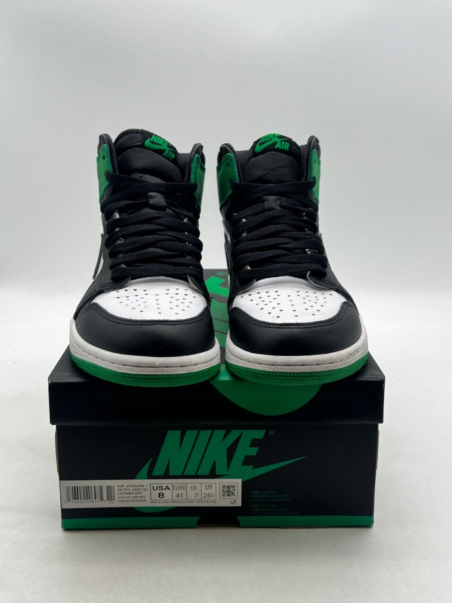 Jordan 1 Retro High OG Lucky Green 8 (Moderately Worn Pre-Owned) - Image 2