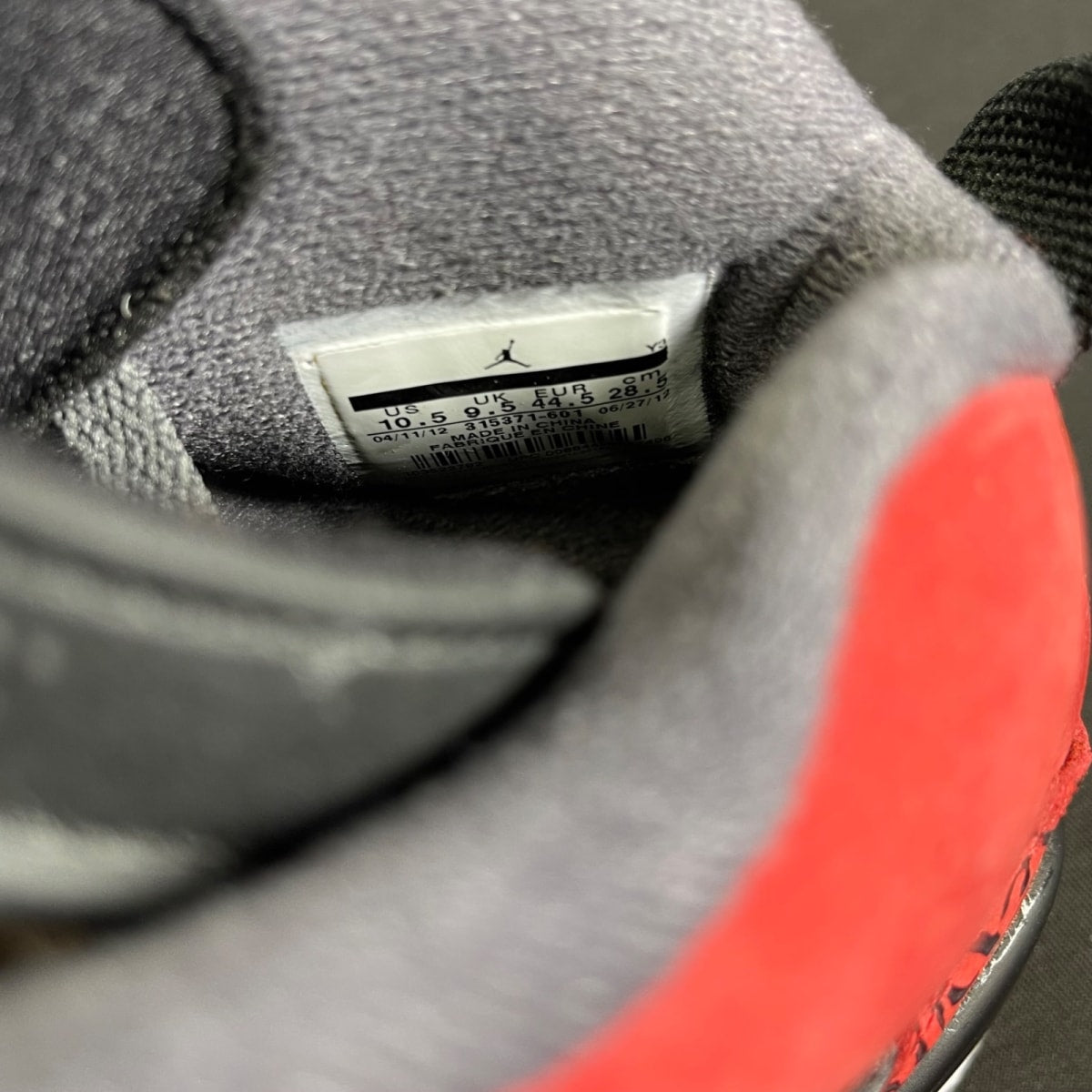 Jordan Spizike Toro Bravo 10.5 (Moderately Worn Pre-Owned)JordanGym Red/Black-Dark Grey - Image 6