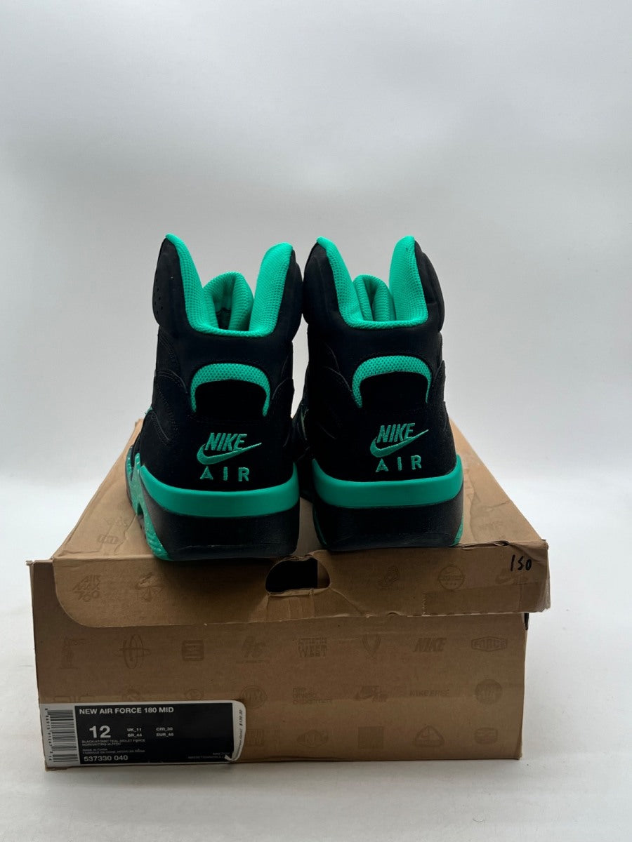 Nike Air Force 180 Atomic Teal 12 (Lightly Worn Pre-Owned)NikeBlack/Atomic Teal - Violet Force - Image 3