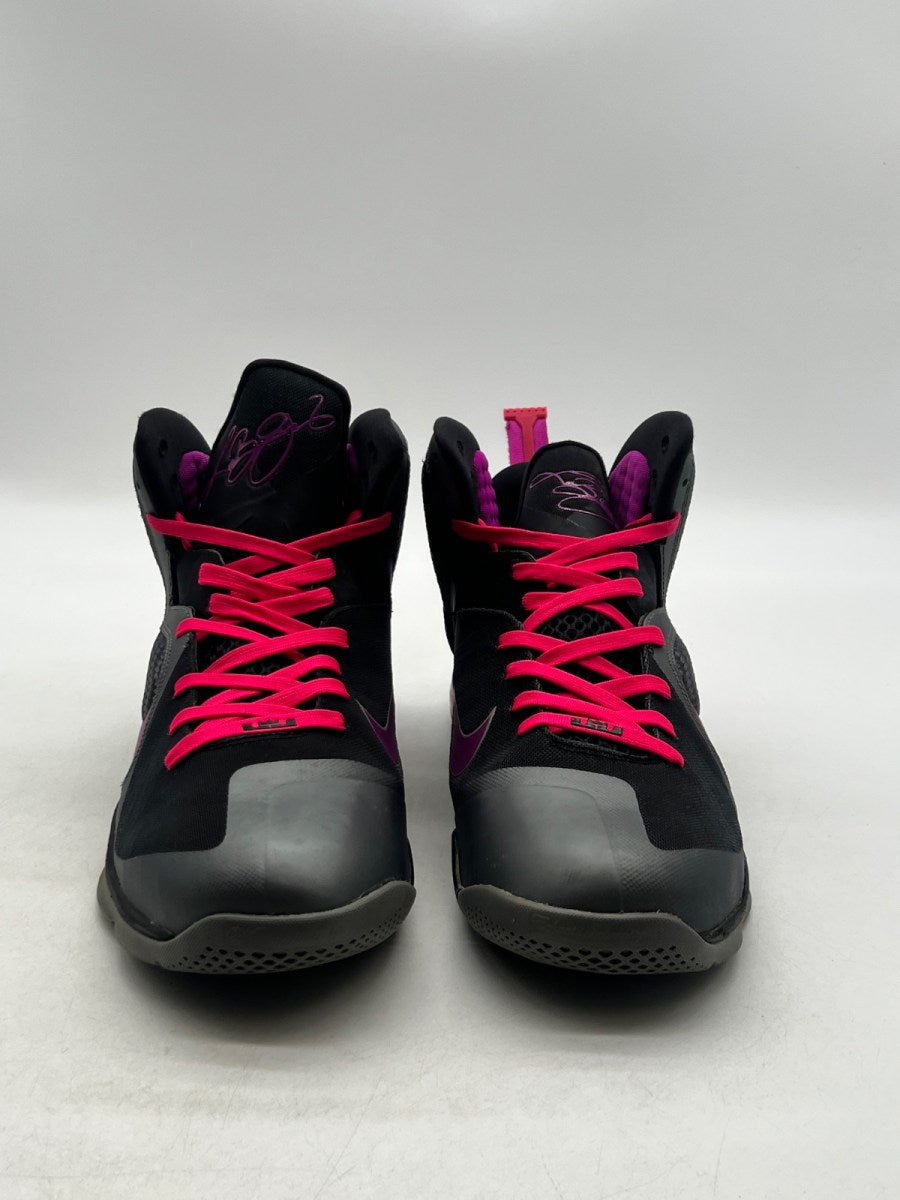 Nike LeBron 9 Miami Nights 11.5 (Lightly Worn Pre-Owned)NikeCool Grey/Vivid Grape-Black-Cherry - Image 2